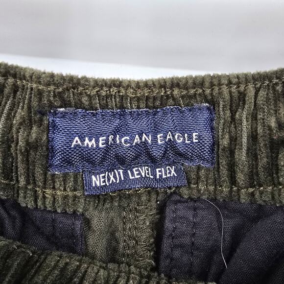 American Eagle Men's Next Level Flex Corduroy Jogger Pants Green Size Small - Picture 5 of 10